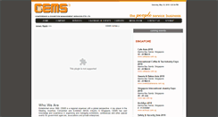 Desktop Screenshot of cems.com.sg